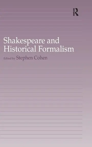 Cover of Shakespeare and Historical Formalism