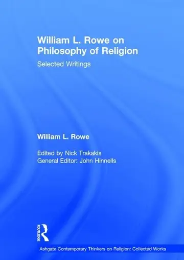Cover of William L. Rowe on Philosophy of Religion