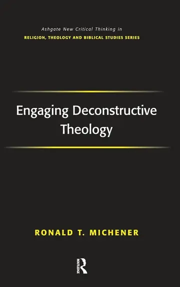 Cover of Engaging Deconstructive Theology
