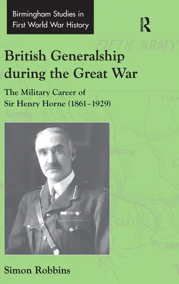 Cover of British Generalship During the Great War