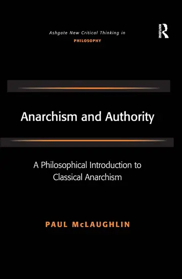 Cover of Anarchism and Authority