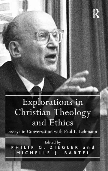 Cover of Explorations in Christian Theology and Ethics