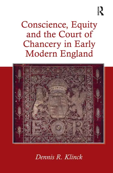 Cover of Conscience, Equity and the Court of Chancery in Early Modern England