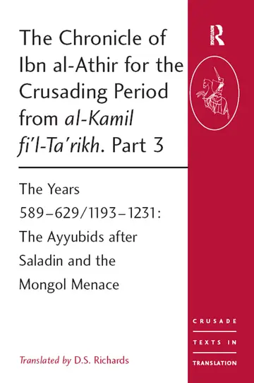 Cover of The Chronicle of Ibn al-Athir for the Crusading Period from al-kamil Fi'l-ta'rikh