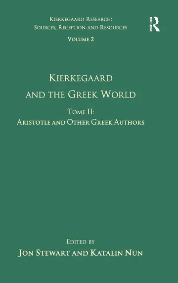 Cover of Kierkegaard and the Greek World