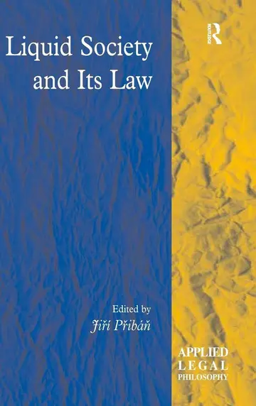 Cover of Liquid Society and Its Law