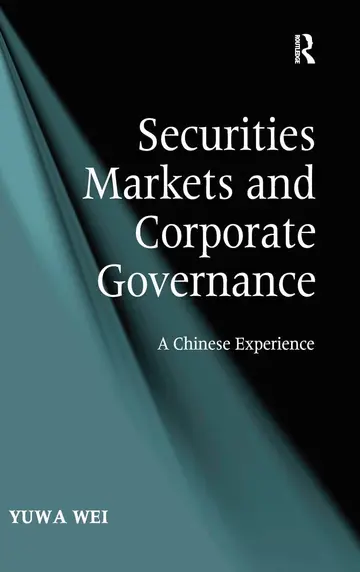 Cover of Securities Markets and Corporate Governance