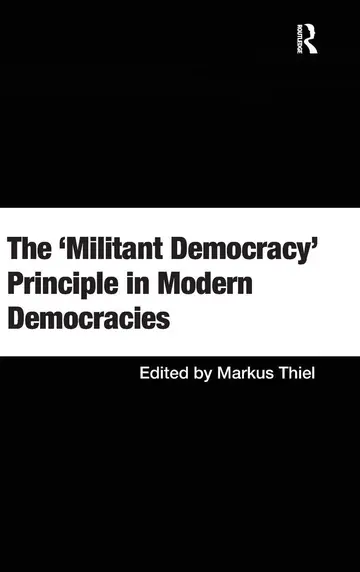 Cover of The 'Militant Democracy' Principle in Modern Democracies