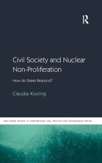 Cover of Civil Society and Nuclear Non-Proliferation
