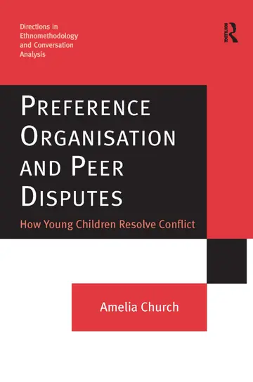 Cover of Preference Organisation and Peer Disputes