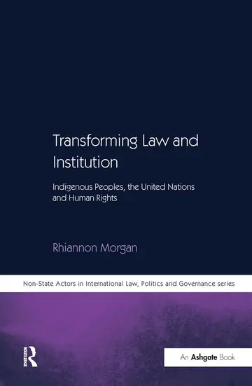 Cover of Transforming Law and Institution