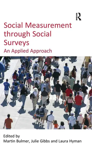 Cover of Social Measurement Through Social Surveys
