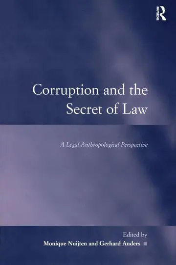 Cover of Corruption and the Secret of Law