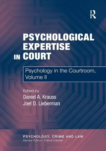 Cover of Psychological Expertise in Court