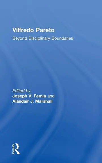 Cover of Vilfredo Pareto