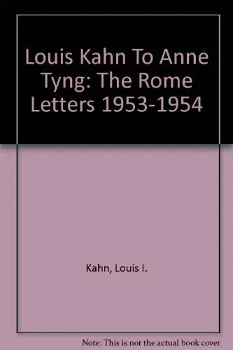 Cover of Louis Kahn to Anne Tyng
