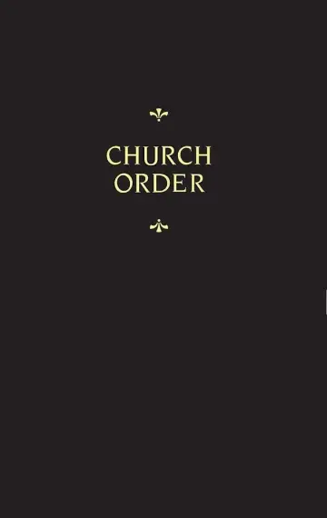 Cover of Church Order for Braunschweig-wolfenbuttel