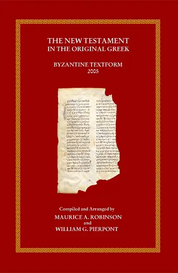 Cover of The New Testament in the Original Greek