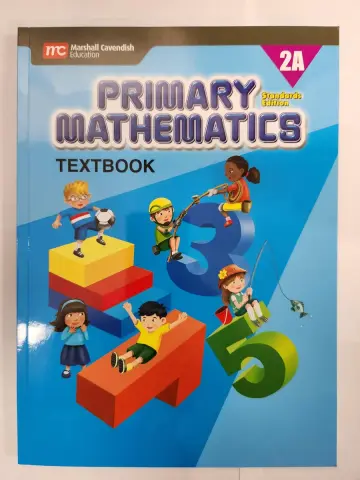 Cover of Primary Mathematics 2A Textbook, Standard Edition