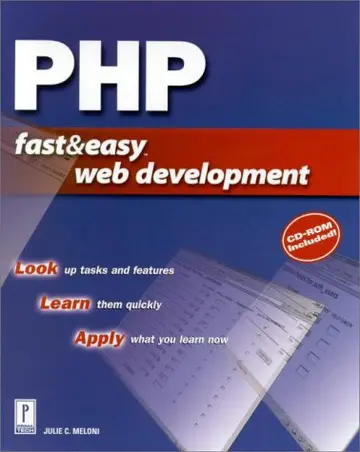 Cover of PHP Fast and Easy Web Development