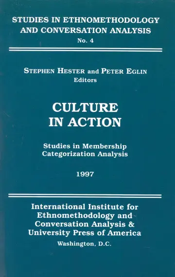 Cover of Culture in Action