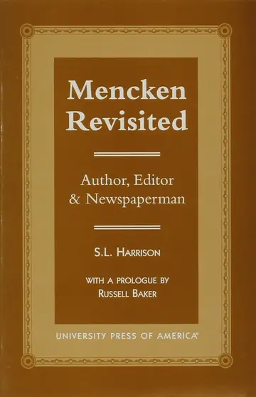 Cover of Mencken Revisited