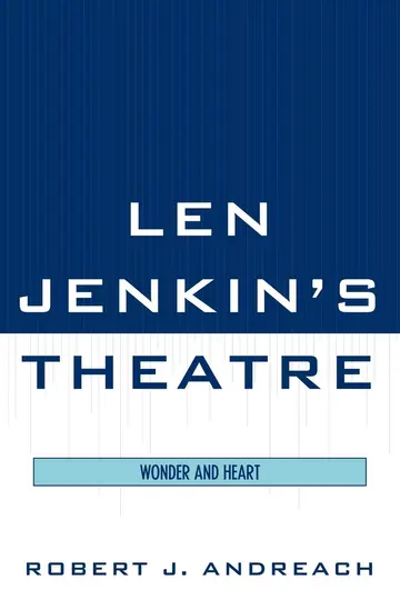 Cover of Len Jenkin's Theatre