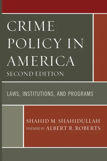 Cover of Crime Policy in America