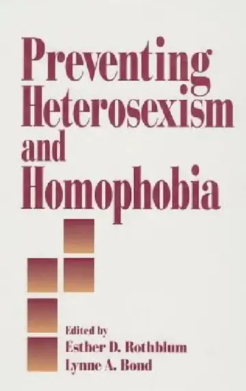 Cover of Preventing Heterosexism and Homophobia