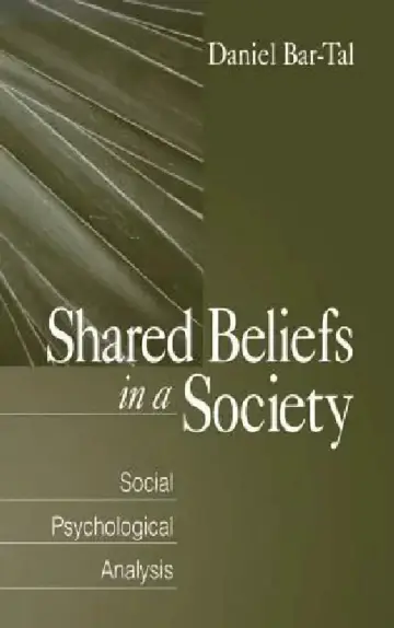 Cover of Shared Beliefs in a Society