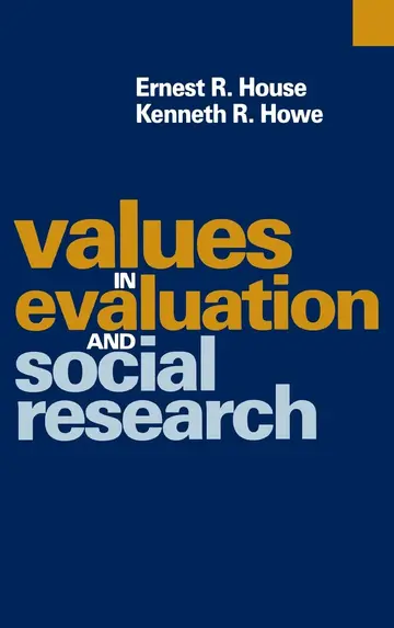 Cover of Values in Evaluation and Social Research