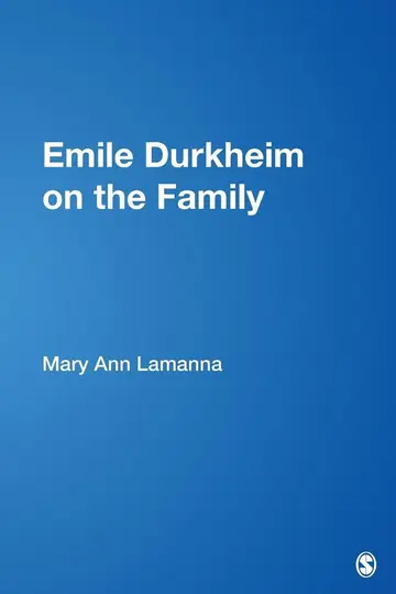 Cover of Emile Durkheim on the Family - Vol. 20