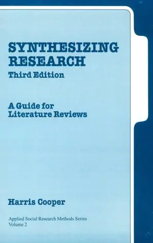 Cover of Synthesizing Research