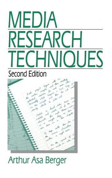 Cover of Media Research Techniques