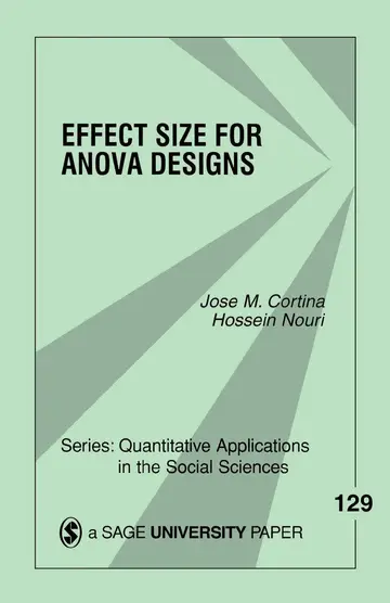 Cover of Effect Size for ANOVA Designs
