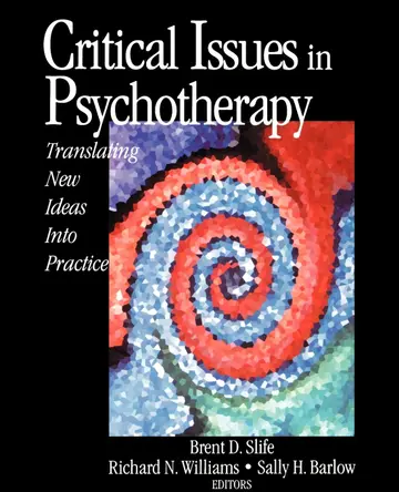 Cover of Critical Issues in Psychotherapy