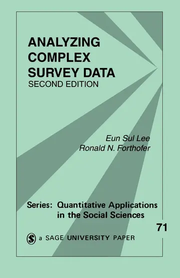 Cover of Analyzing Complex Survey Data
