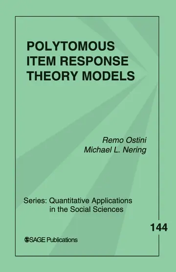 Cover of Polytomous Item Response Theory Models - Vol. 144