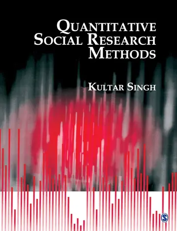 Cover of Quantitative Social Research Methods