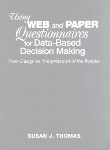 Cover of Using Web and Paper Questionnaires for Data-Based Decision Making