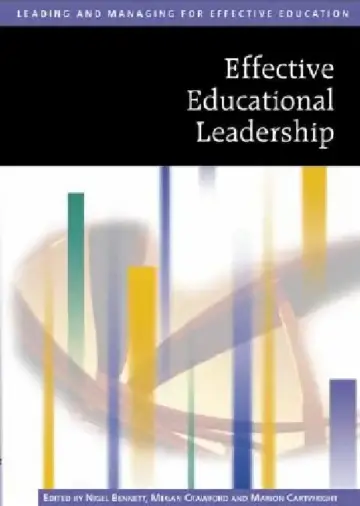 Cover of Effective Educational Leadership