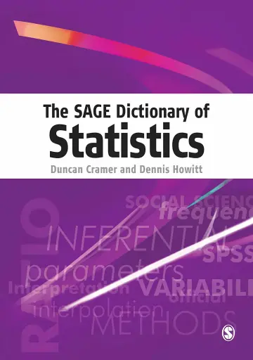 Cover of The Sage Dictionary of Statistics