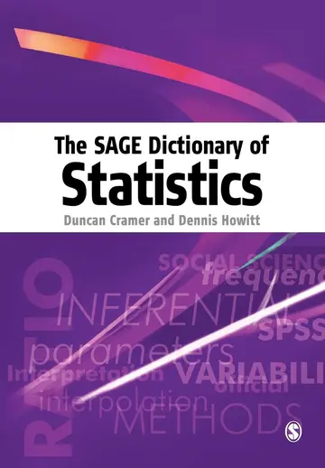 Cover of The SAGE Dictionary of Statistics