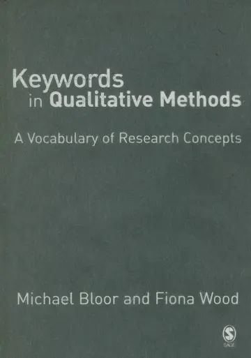 Cover of Keywords in Qualitative Methods