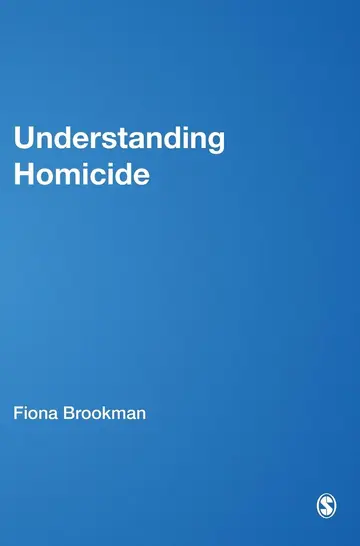 Cover of Understanding Homicide