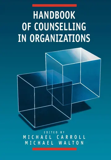 Cover of Handbook of Counselling in Organizations - Vol. 1