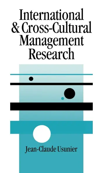 Cover of International and Cross-Cultural Management Research