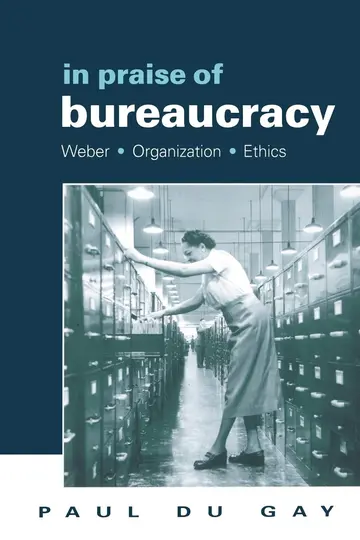 Cover of in Praise of Bureaucracy