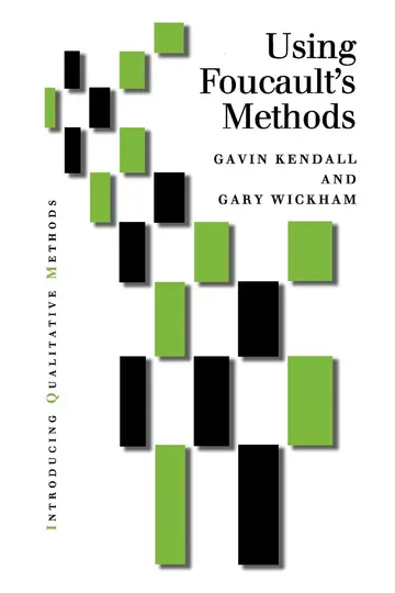 Cover of Using Foucault's Methods