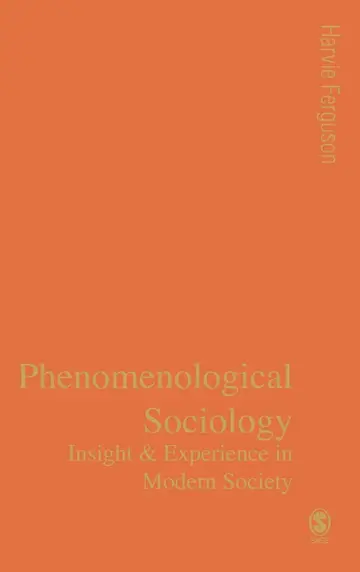 Cover of Phenomenological Sociology